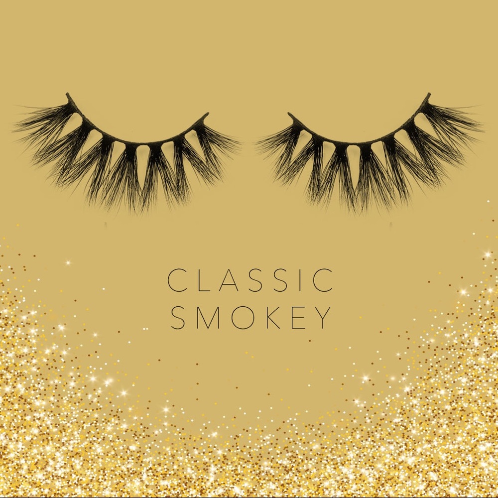 3D limited edition lashes. perfect for smokey-eye look. 100% Handmade Reusable
